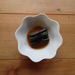 清流の森 - わらびのおひたし(行者にんにく醤油がけ)