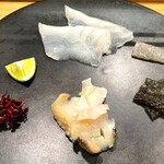 小判寿司 - 宮城 真子鰈・鰈 えんがわ 皮・北海道 つぶ貝