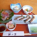 鮎料理の店 鮎の里 - ゆずの里　膳に乗りきらないので別にまた来ます。