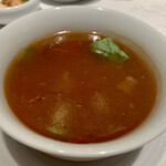 四川豆花飯荘 - トマトとフカヒレのスープ