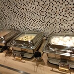 スーパーホテル - 温泉玉子、キャベツの炒め物