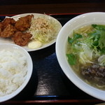 支那そば屋 - 唐揚げセット