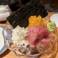築地青空三代目 大名古屋ビルヂング店 - 中落ちのおつまみ