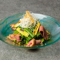 鴨肉と九条ネギのサラダ　～日向夏ポン酢と太白胡麻油～　