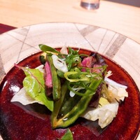 会席応為 - ⚫肉料理「牛肉のサラダ仕立て」