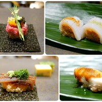大宮 寿司 いし山 - [贅沢握り]中落ち・ずわい蟹・蟹みそ・いくら・ウニ・キャビア・金粉というまさに贅沢な握り [イカウニの握り]馬糞ウニ
                    
                    [かんぴょう手巻き]大葉のせ
                    玉子焼き [穴子]温かい握り