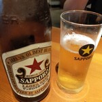 大衆酒場 藤沢ホルモン - 瓶ビール(赤星orキリン一番搾り)
