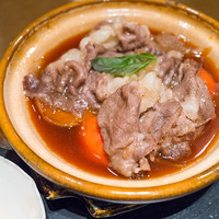 三田ばさら 本店 - トマトすきやき膳の"すき焼き鍋"