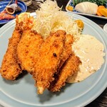 魚亀 - 平目フライ＆エビフライ