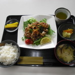 Zen - ハーブ鶏の唐揚げネギソース定食