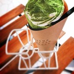 クレープアンドカフェ ヴァーチュ - 2022.6 抹茶三味(￥700)。
      待ちに待った期間限定クレープ！！
