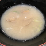 鮨処　魚一心 - アサリのお味噌汁