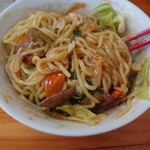 スタミナラーメン三四郎 - スタミナ冷やしダブル（麺２玉）920円　マゼマゼ