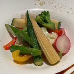 丿貫 - 丿貫(十種類の彩り野菜の温サラダ)