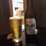 良酒屋 握 - 瓶ビールにシフトである