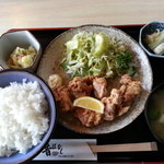 昔ばなし - とり唐揚げ定食