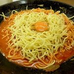 もつ亭 - 〆のちゃんぽん麺～玉子も