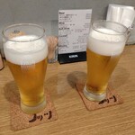 炭焼ステーキ ノッツ - 生ビール