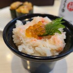Uobei - 本ずわい蟹丼(260円)です。