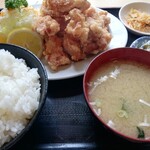 食堂とみ - から揚げ定食!