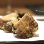 銀座 よこ田 - だしで炊いたあわびの天ぷら