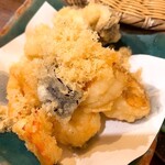 蕎麦 春風荘 - 天せいろの天ぷら(小海老)