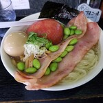 塩そば専門店 桑ばら - 丸ごとトマトの冷やしそば