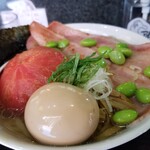 塩そば専門店 桑ばら - 丸ごとトマトの冷やしそば