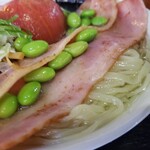 塩そば専門店 桑ばら - 丸ごとトマトの冷やしそば