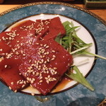 Daimiukamon - 赤コンニャクのステーキ