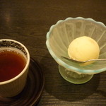 ＫＡＺＵ - 柚子シャーベット、お茶
