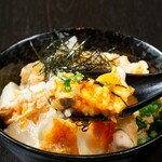 使用奧久寺雞蛋製作的亲子丼