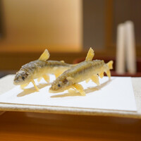 たきや - 鮎。鮮度が良いと苦味の中に甘味がついてくる。