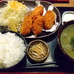 カキ酒場 北海道厚岸 - 厚岸かきフライ定食 1,300円 ♪