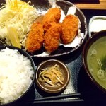 カキ酒場 北海道厚岸 - 厚岸かきフライ定食 1,300円 ♪