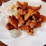 中国食彩 渓泉 - レバ天ぷら（酒セット）