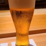 鮨 さかい - お酒①生ビール