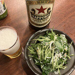 立ち呑み くにし - みつばとしらすのナムル