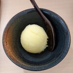 蕎麦処たけだ - 柑橘系のシャーベット  (サービス)