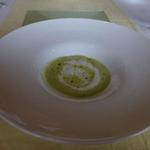 レストラン マサヒロ・ニシムラ - 菊菜のスープ