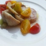 スペインバル・ジローナ - ランチのアスパラの鶏肉巻き