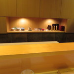 新ばし 星野 - 今回は御主人の正面の席でした。