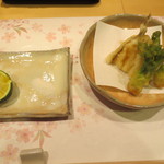 新ばし 星野 - 揚げものです。