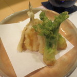 新ばし 星野 - 江戸前のキスにたらのめを衣は水と小麦だけで。