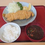 とんかつや - ロースカツ定食(黒豚・鹿児島)1600円