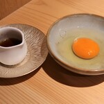 銀座 稲葉 - 特製出汁醤油　＆　奥久慈の卵