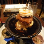 花様 - 六重奏のタワー仕立てハンバーグ☆