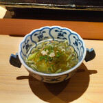 鮨 あらい - じゅんさいとなすのそうめん