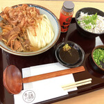香川一福 - 肉うどん・シラス丼小セット