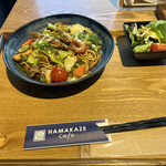 HAMAKAZE Cafe - カレー焼きそばセット全景です